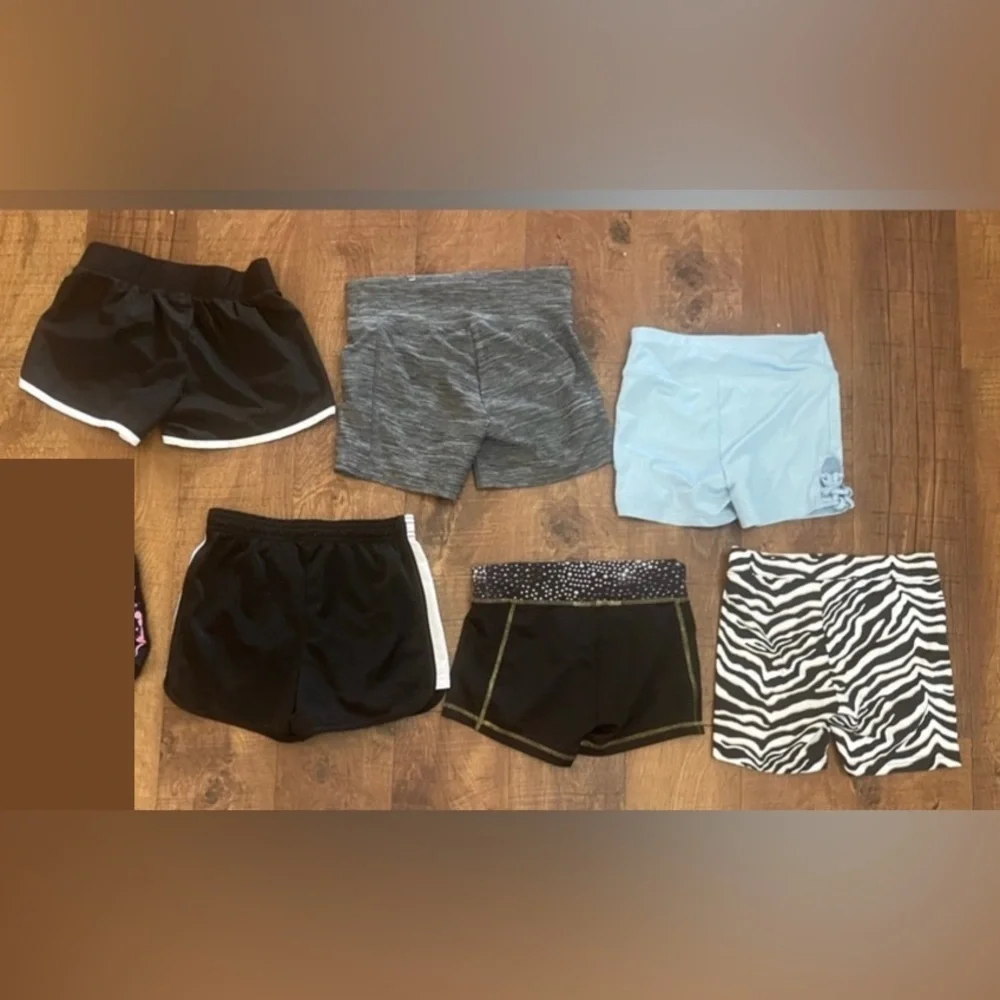 Justice shorts bundle for girls 6 pairs sz 10